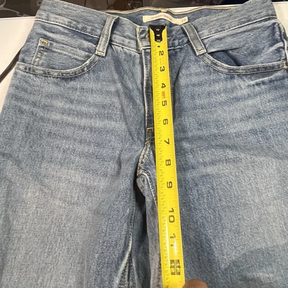 Levis Womens '94 Baggy Wide Leg Denim Jeans Light Wash Size 24x31
